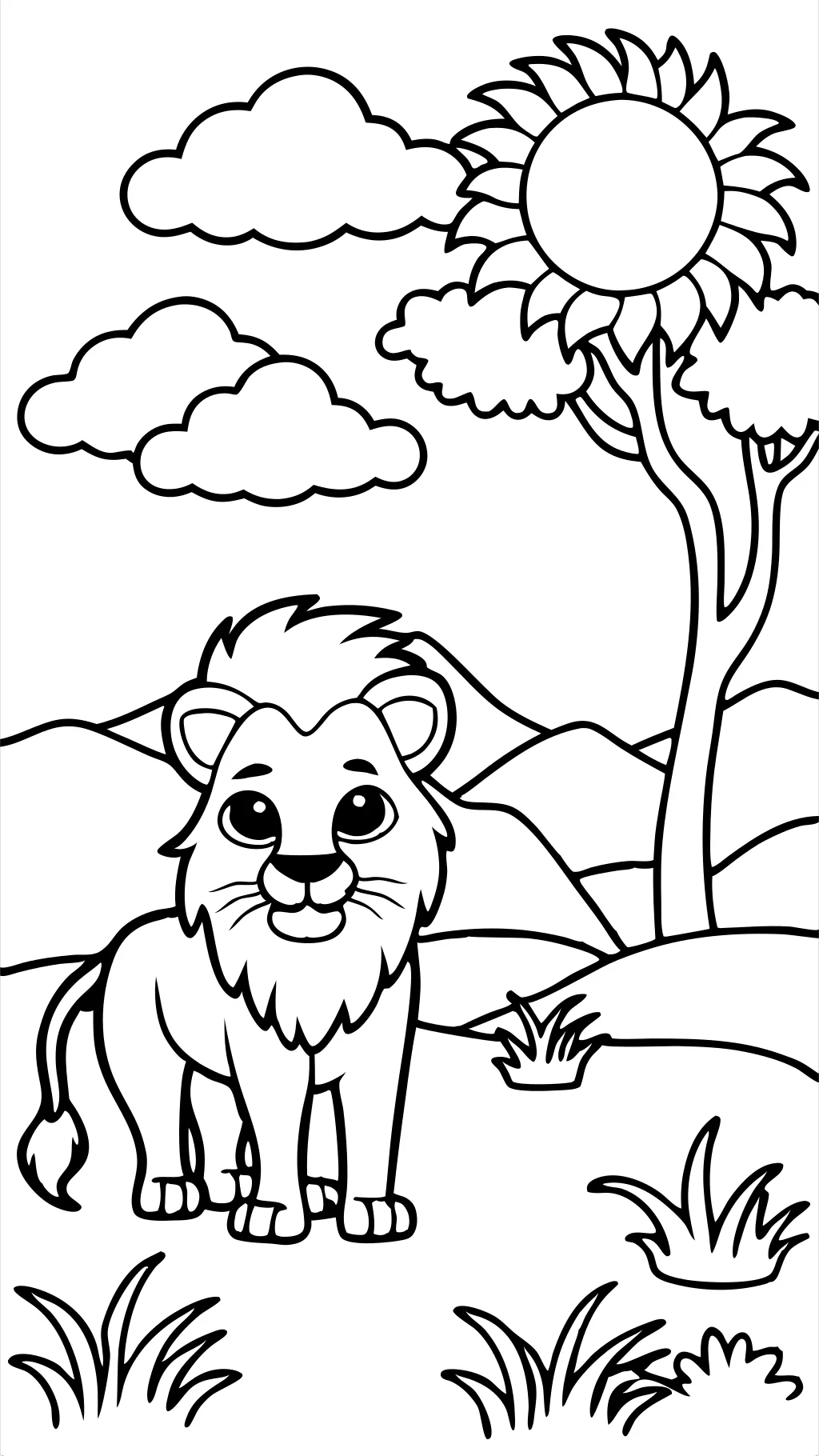 coloring pages simba